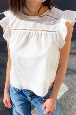 Subdued Blusa con rouches Multicolor Online