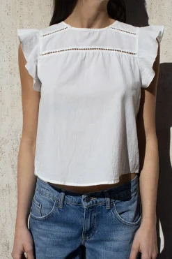 Subdued Blusa con rouches Multicolor Online