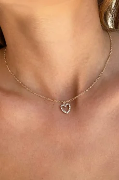 Subdued Collana cuore strass Multicolor Outlet
