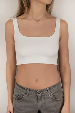 Subdued Crop top scollo quadrato Multicolor New