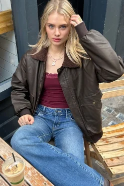 Subdued Giacca bomber ecopelle Multicolor Outlet