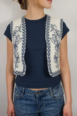 Subdued Gilet con ricami Multicolor Online