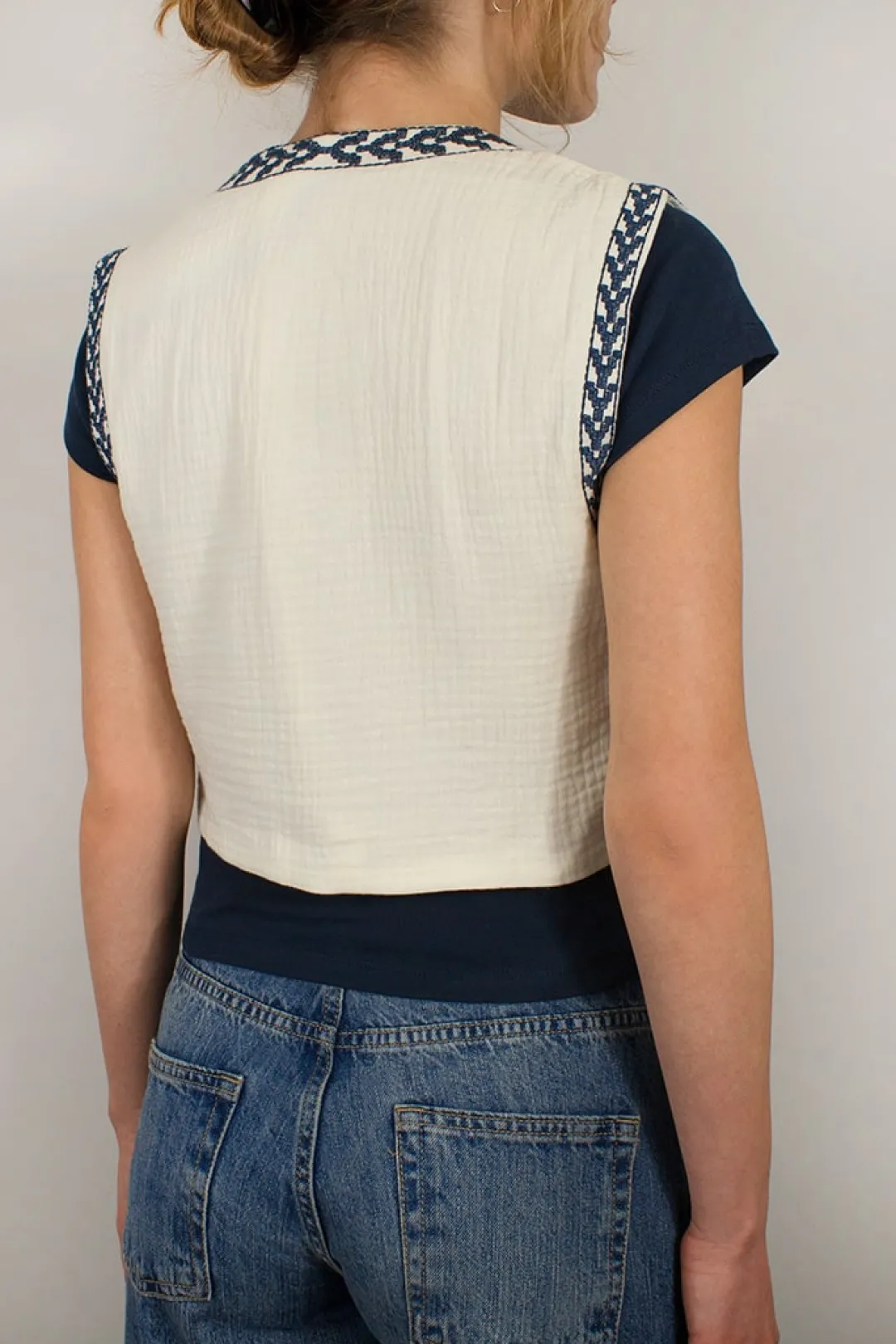 Subdued Gilet con ricami Multicolor Online