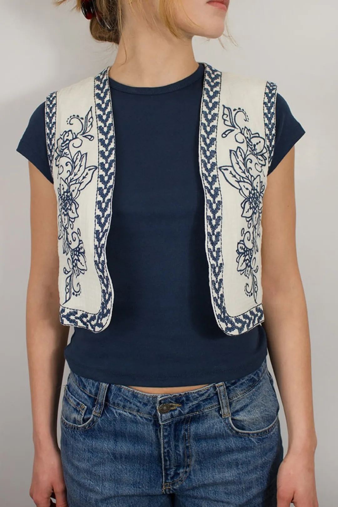 Subdued Gilet con ricami Multicolor Online