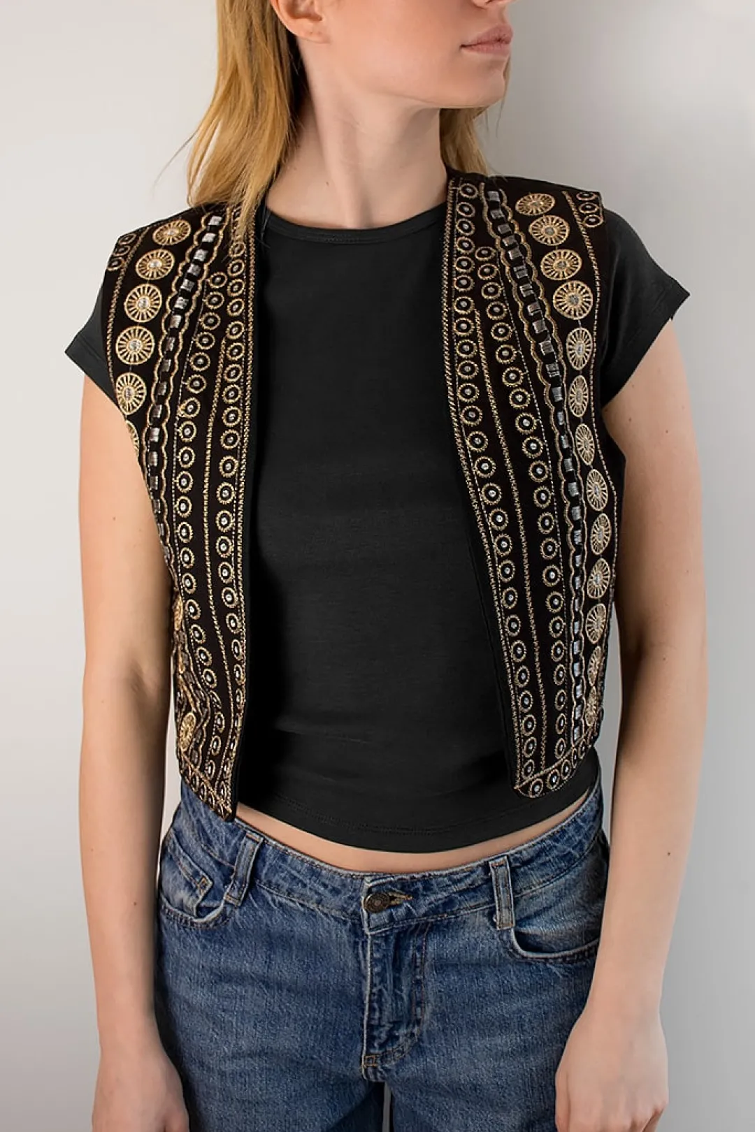 Subdued Gilet con ricami Multicolor Outlet