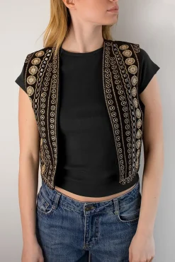 Subdued Gilet con ricami Multicolor Outlet
