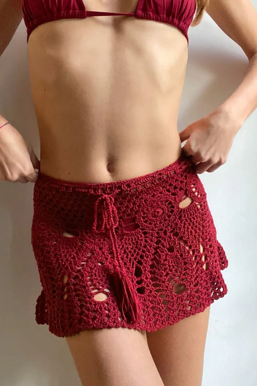 Subdued Gonna crochet con nappine Multicolor