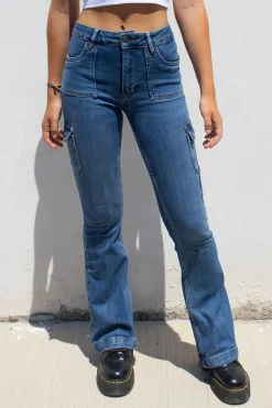 Subdued Jeans flare con tasconi Multicolor New