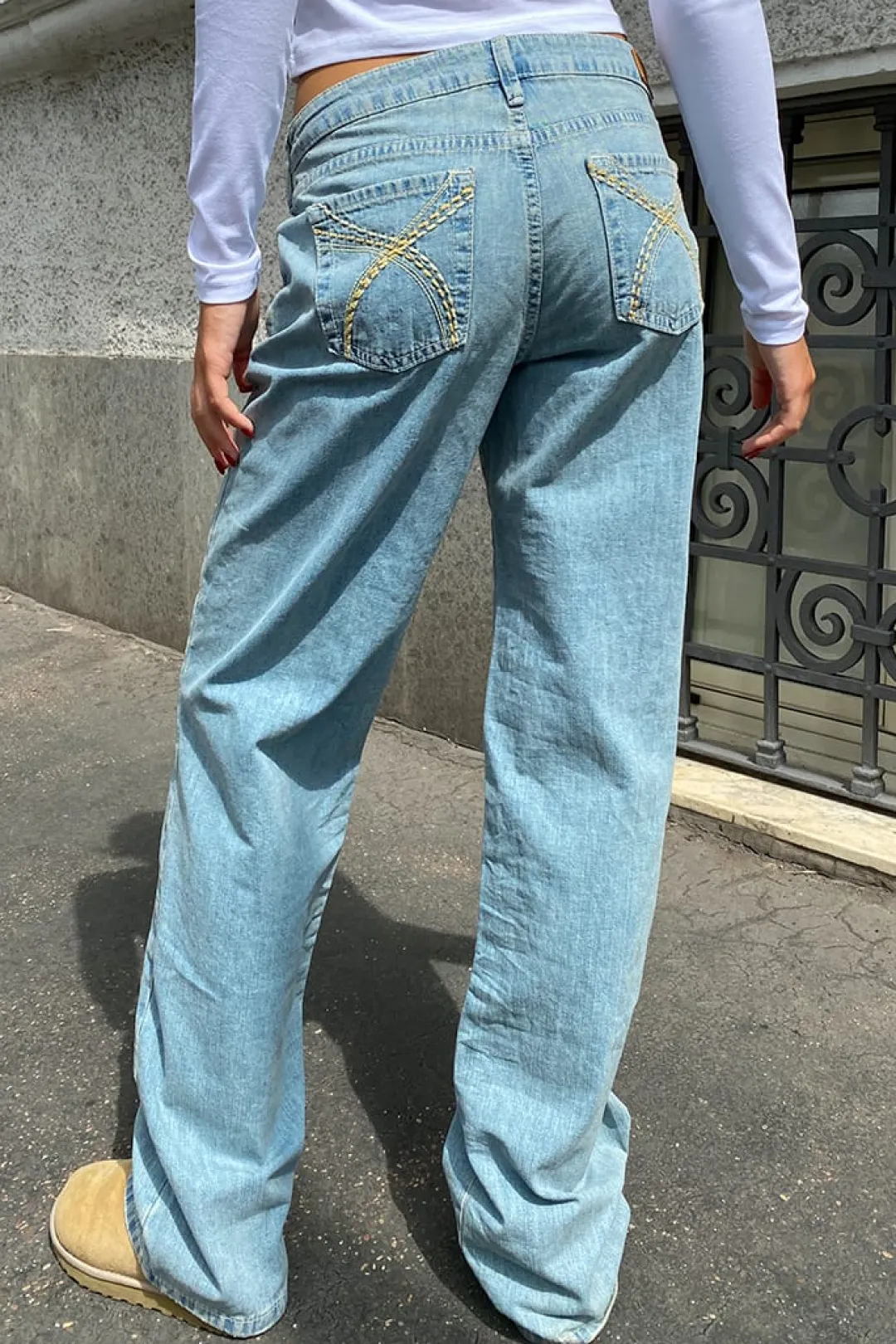 Subdued Jeans low waist con ricamo Multicolor
