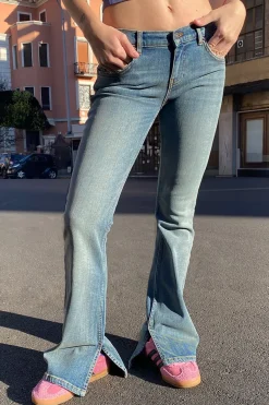 Subdued Jeans side split Multicolor Outlet