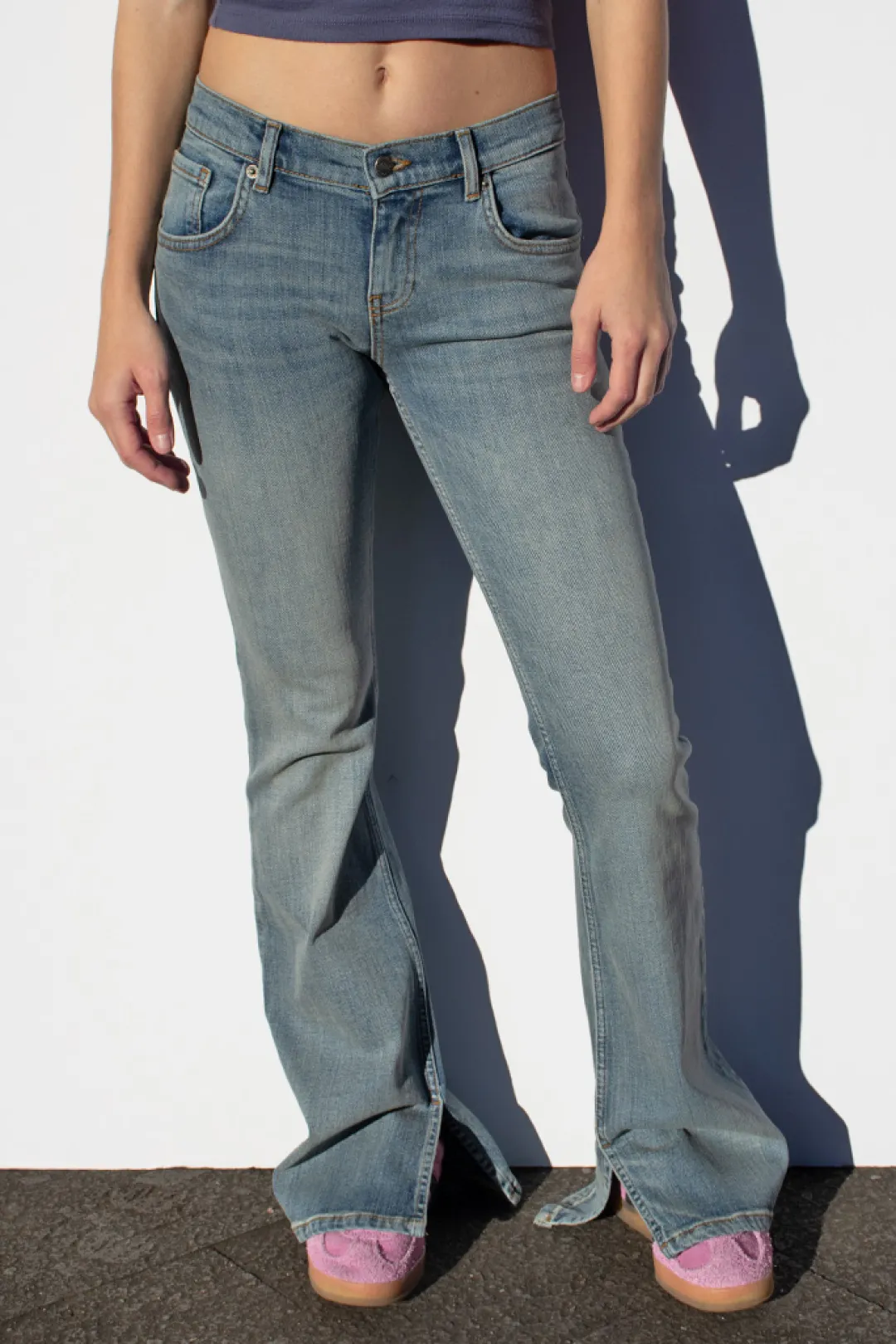 Subdued Jeans side split Multicolor Outlet