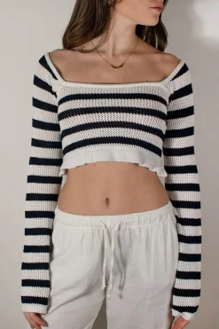 Subdued Maglione crop Multicolor