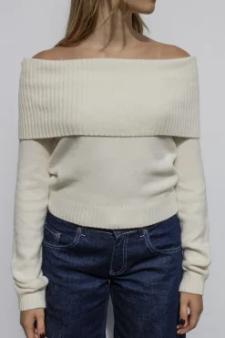 Subdued Maglione off-shoulders Multicolor New