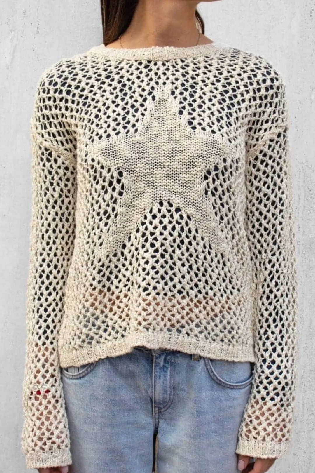 Subdued Maglione stella traforato Multicolor Online