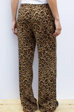 Subdued Pantaloni wide-leg con coulisse Animalier Online