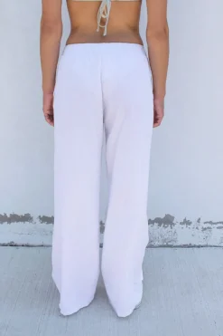 Subdued Pantaloni wide-leg con coulisse Multicolor Discount