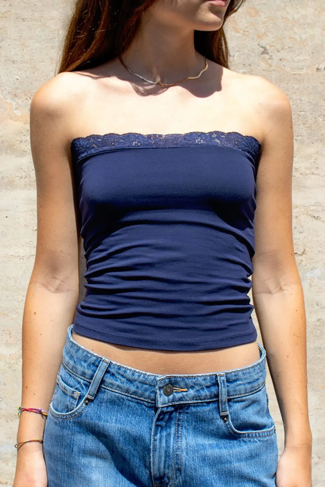 Subdued Top a fascia pizzo Multicolor Clearance