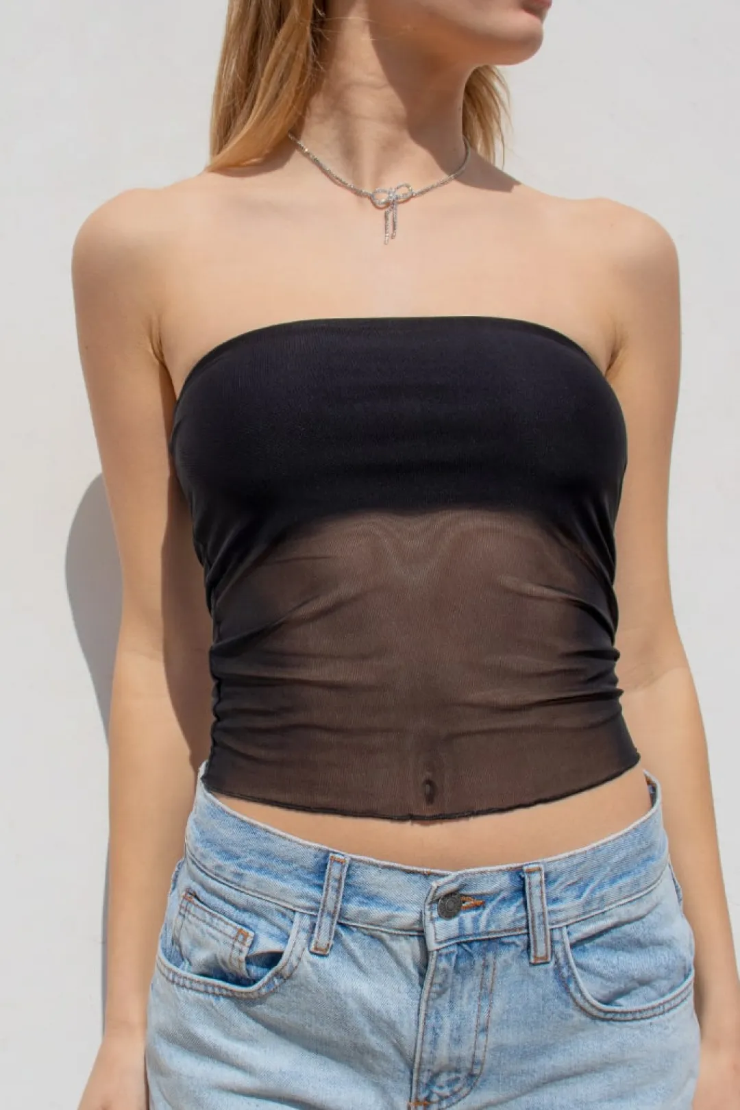 Subdued Top a fascia tulle Multicolor Clearance