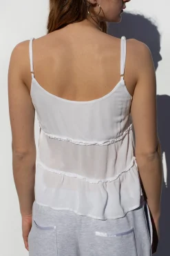 Subdued Top con rouches e lacci Multicolor