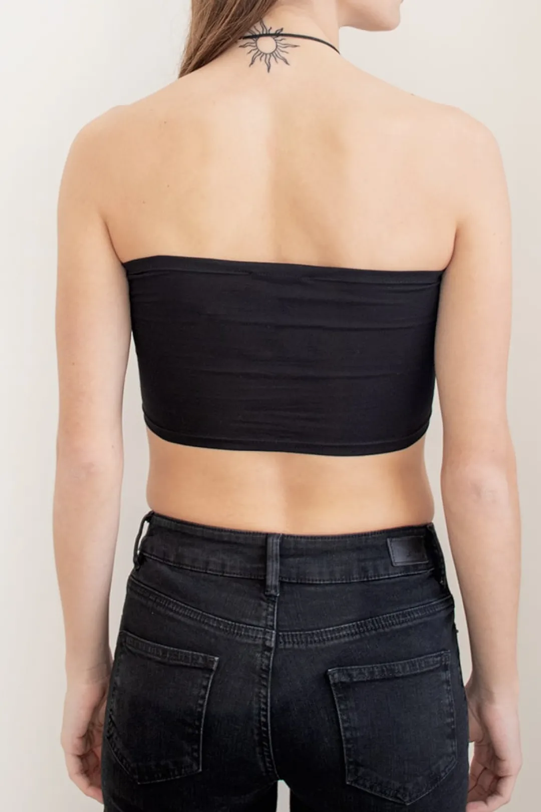 Subdued Top crop a fascia Multicolor Clearance