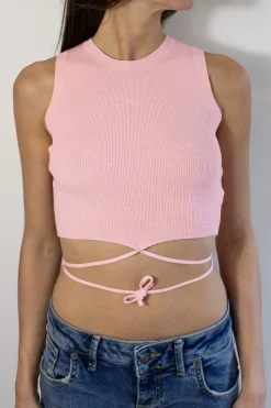 Subdued Top crop incroci Multicolor Discount