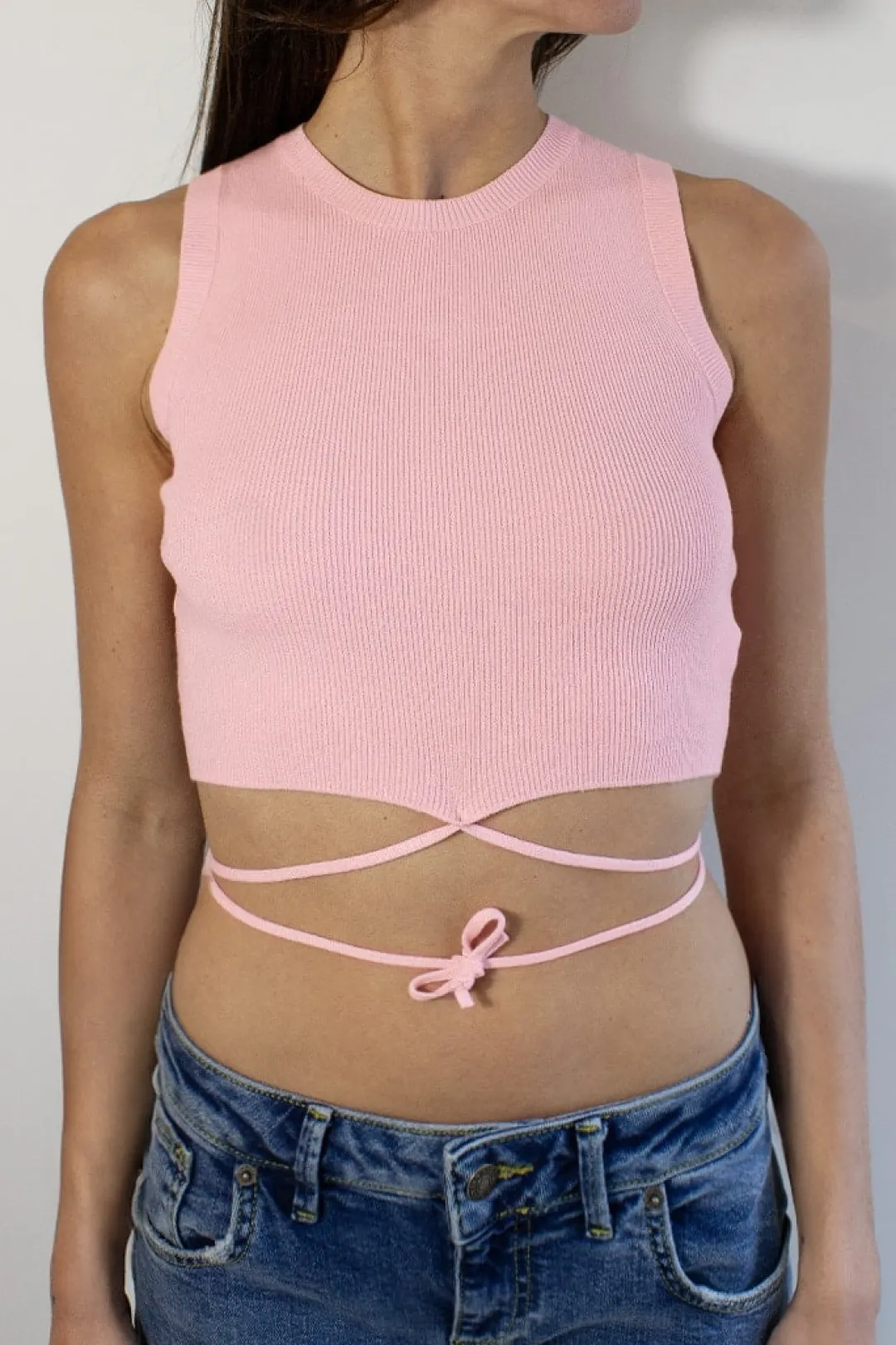 Subdued Top crop incroci Multicolor Discount