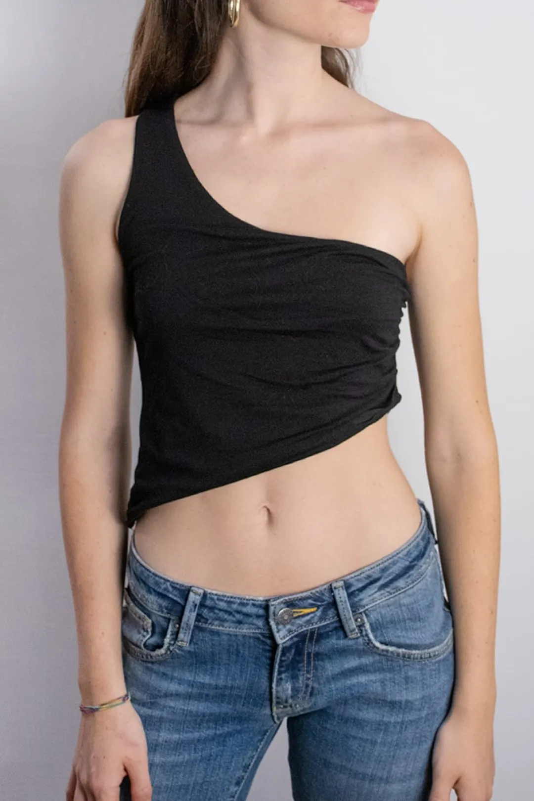 Subdued Top monospalla asimmetrico Multicolor Hot
