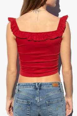 Subdued Top rouches Multicolor