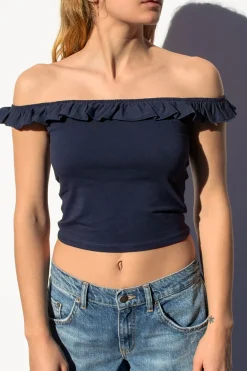 Subdued Top rouches Multicolor