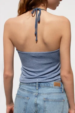 Subdued Top scollo a V Multicolor Discount