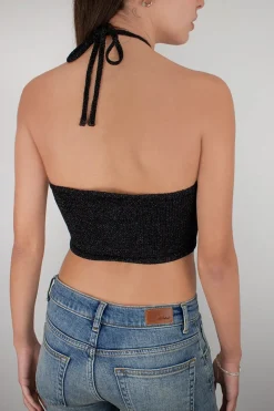 Subdued Top scollo incrocio Multicolor Best