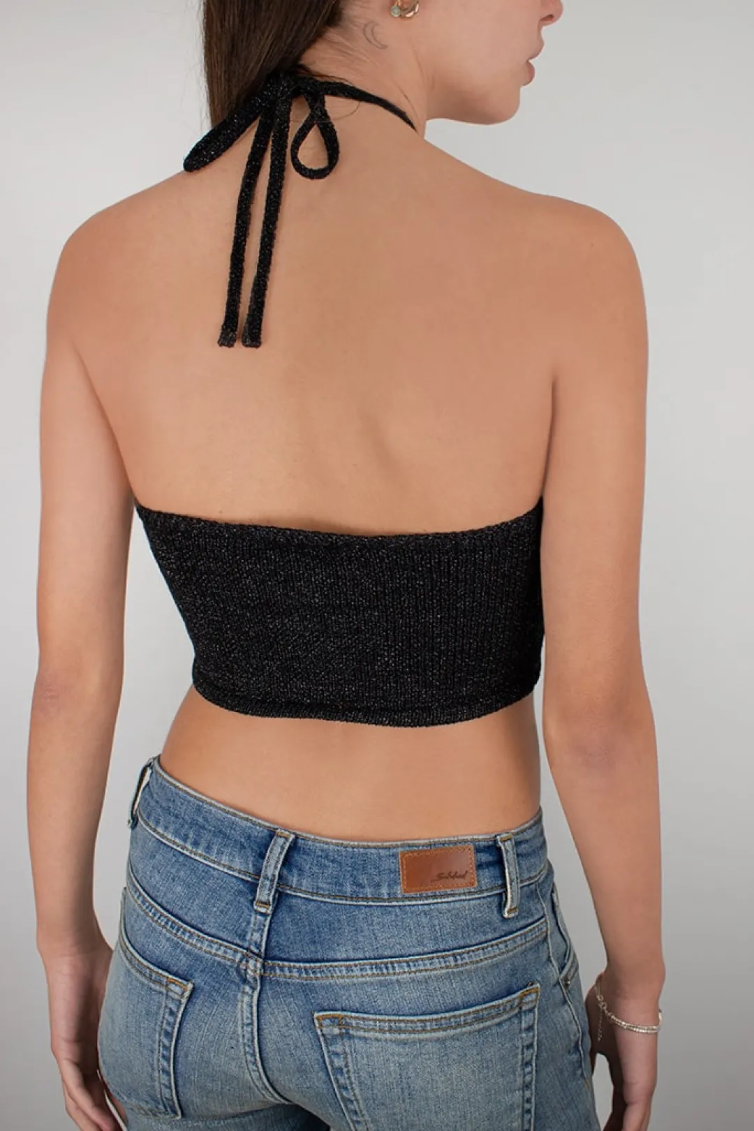 Subdued Top scollo incrocio Multicolor Best