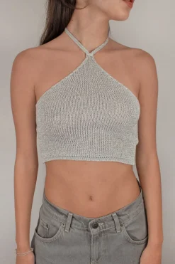 Subdued Top scollo incrocio Multicolor Best