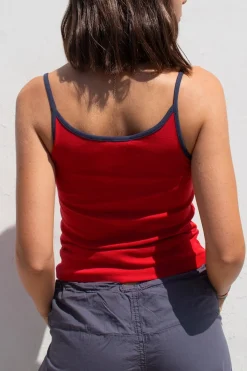 Subdued Top scollo rotondo Multicolor