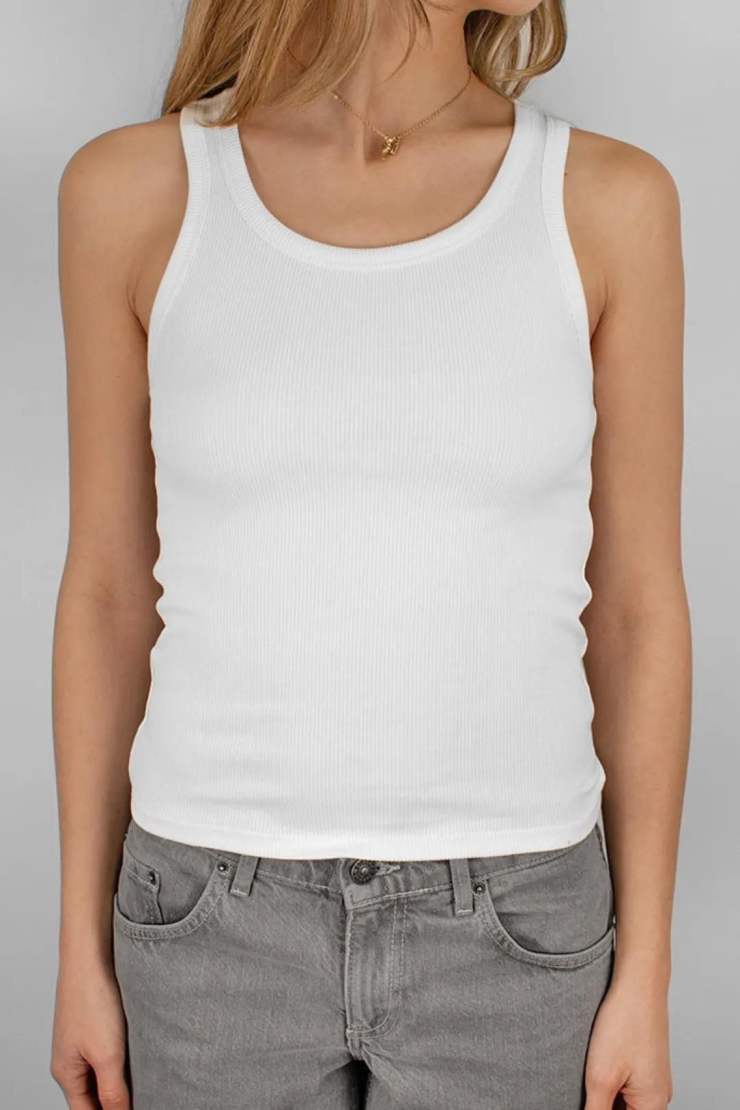 Subdued Top scollo rotondo Multicolor New