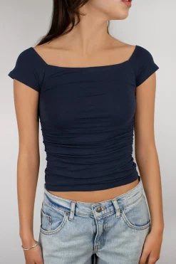 Subdued T-shirt arricciata con fiocco Multicolor Sale