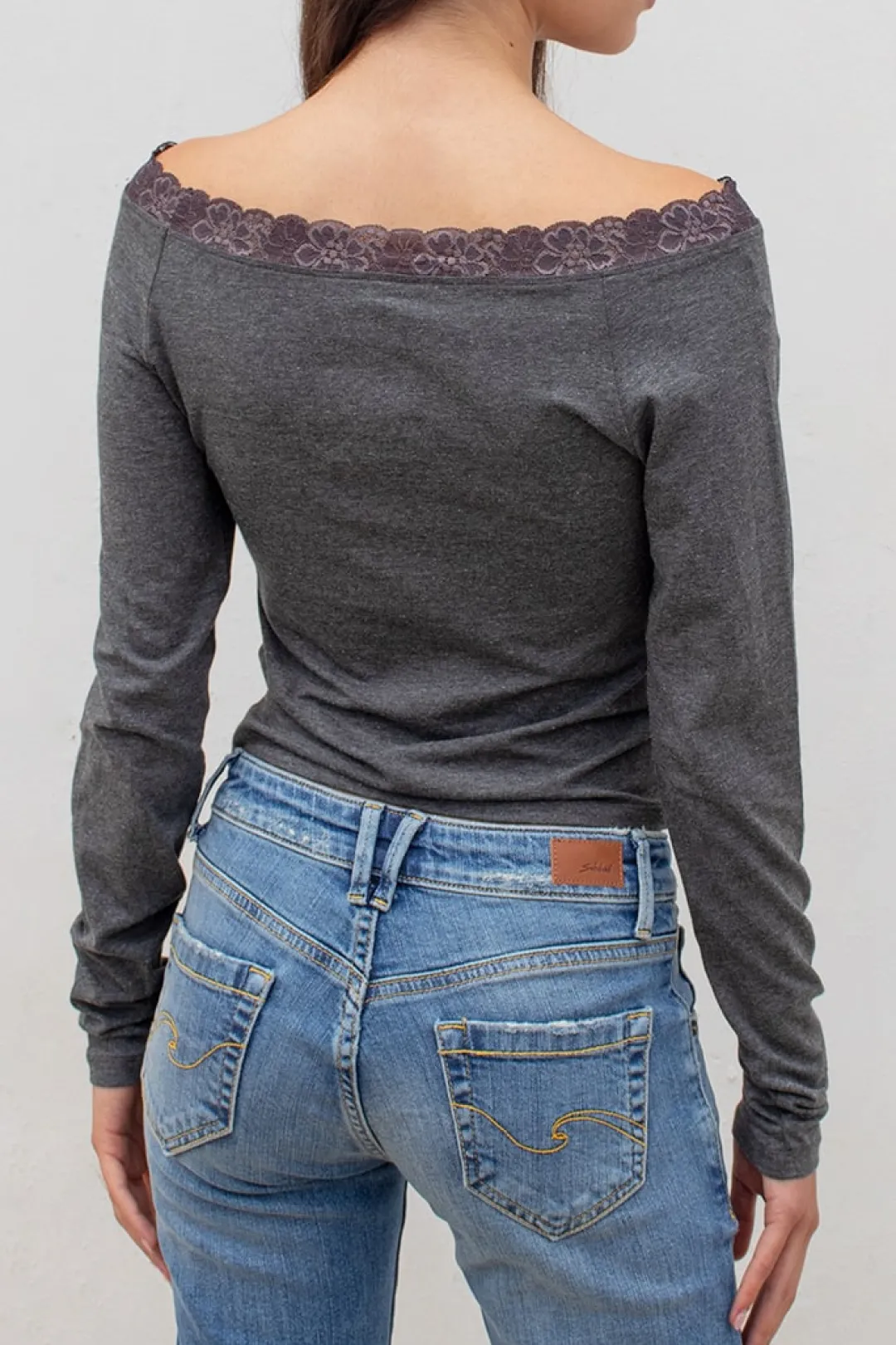 Subdued T-shirt barchetta con pizzo Multicolor Online