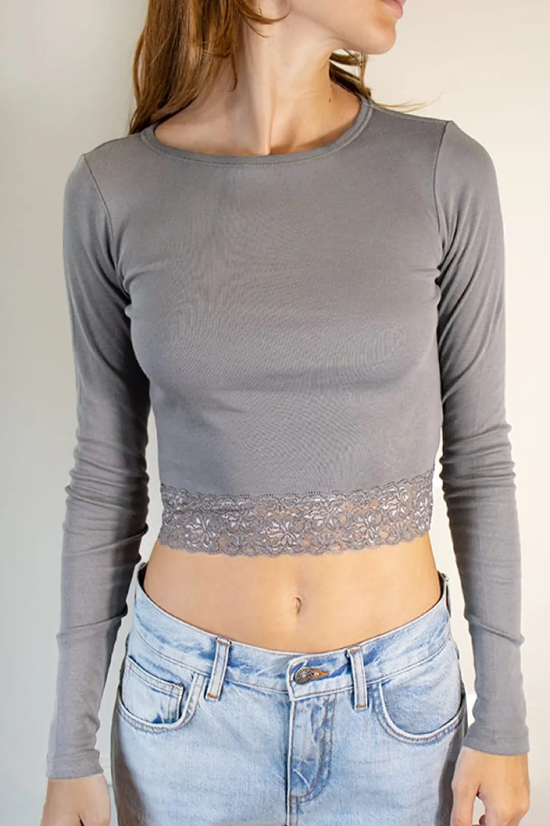 Subdued T-shirt fondo pizzo Multicolor Clearance
