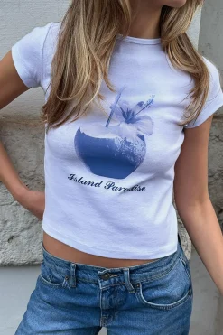 Subdued T-shirt Island Paradise Multicolor Hot