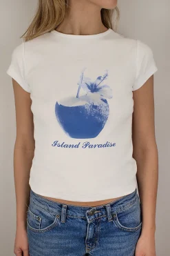 Subdued T-shirt Island Paradise Multicolor Hot