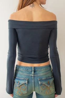 Subdued T-shirt off shoulders Multicolor Clearance