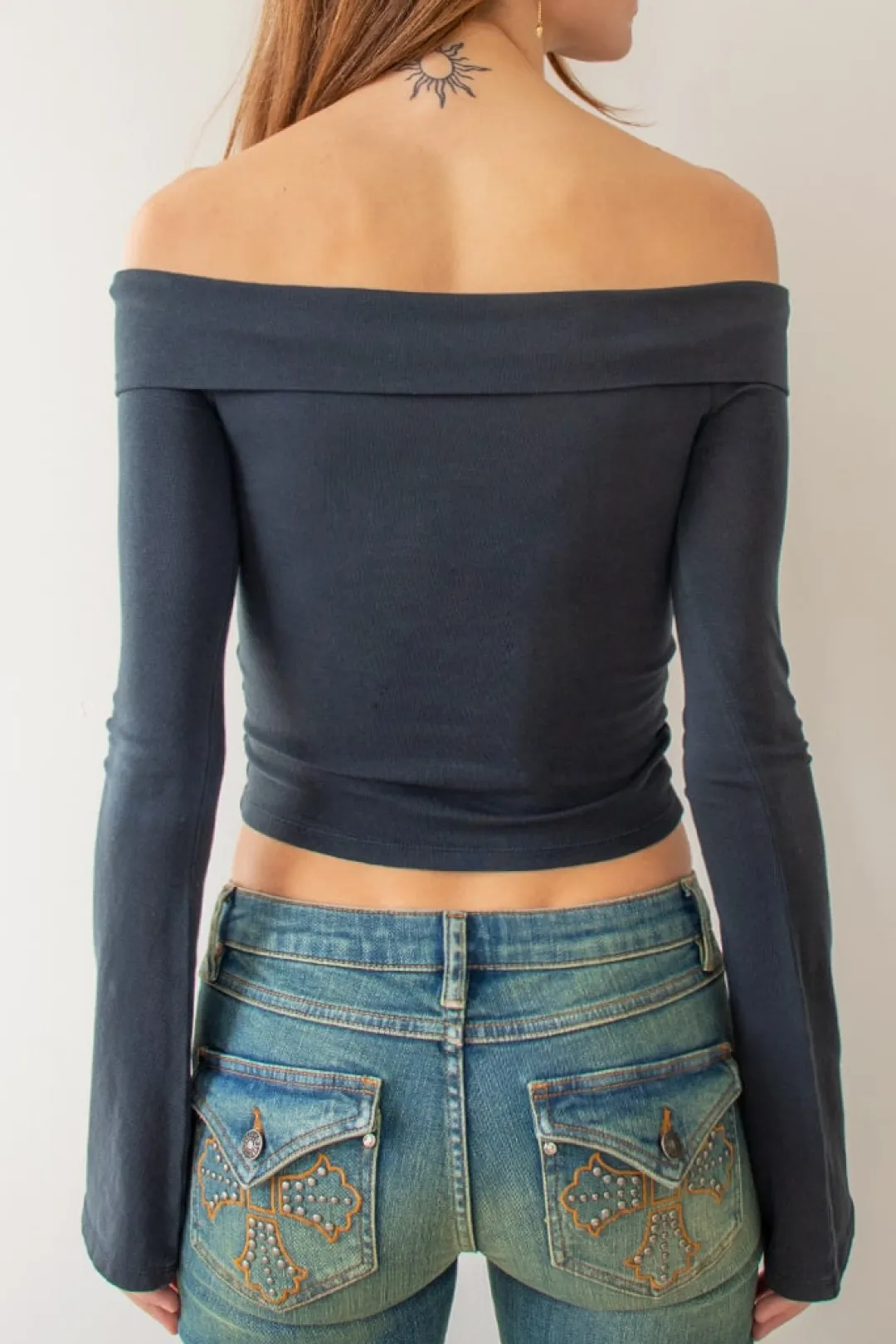 Subdued T-shirt off shoulders Multicolor Clearance