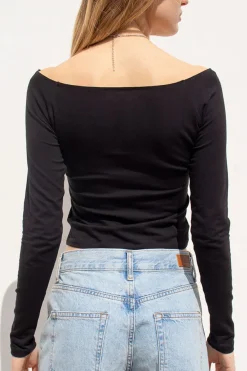Subdued T-shirt off-shoulders Multicolor Hot