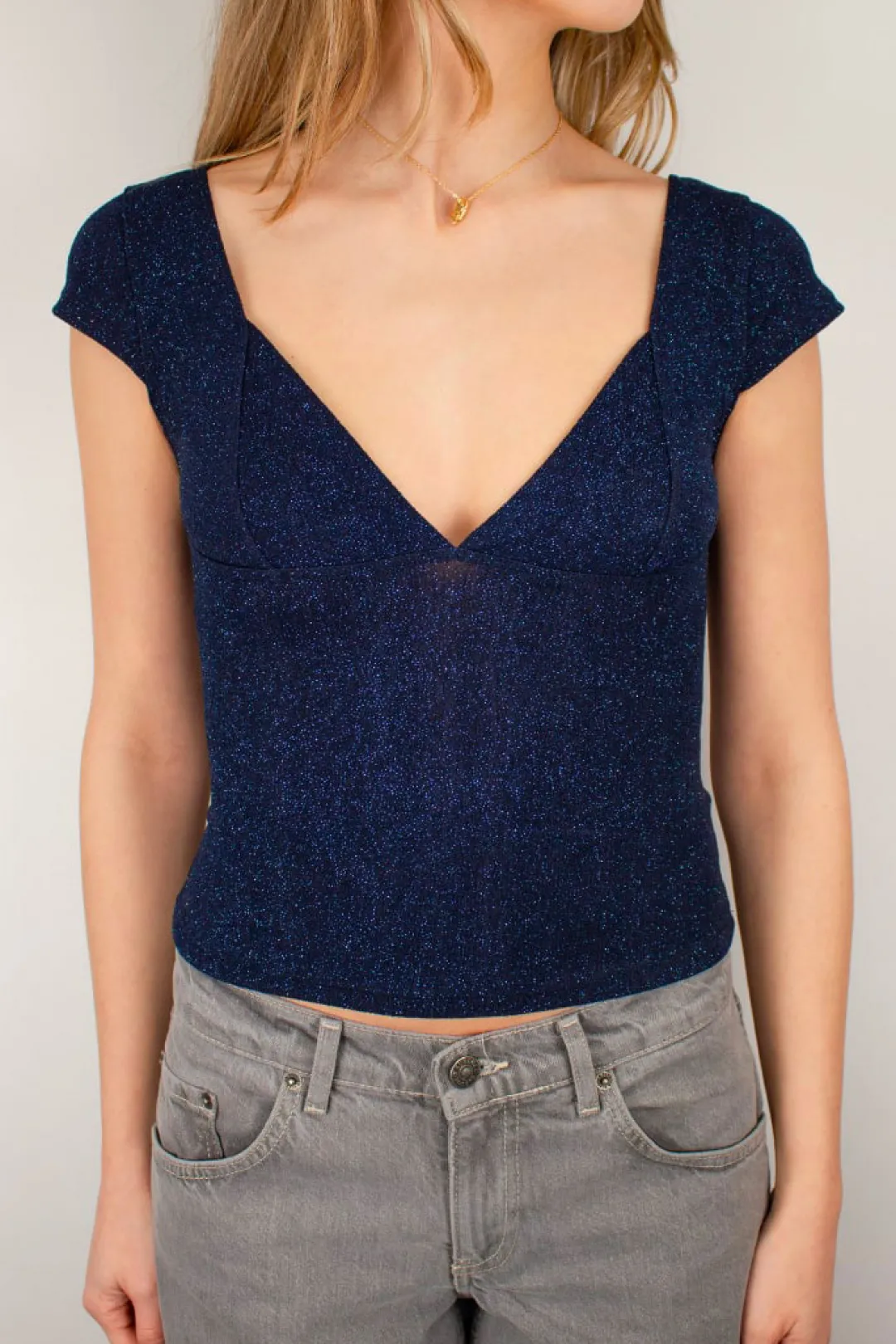 Subdued T-shirt scollo a V Multicolor Clearance