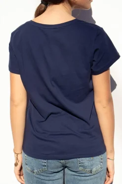 Subdued T-shirt scollo a V cuore Multicolor Online