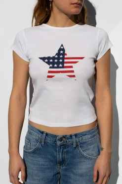 Subdued T-shirt USA Star Multicolor New
